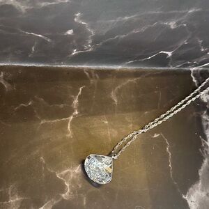 Swarovski Silver Necklace with Clear Crystal Pendant